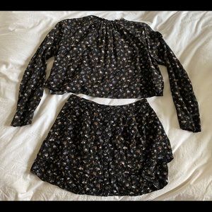 Free People 2 piece set size small